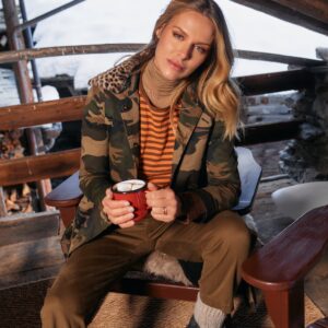 cappotto camouflage maison cherie