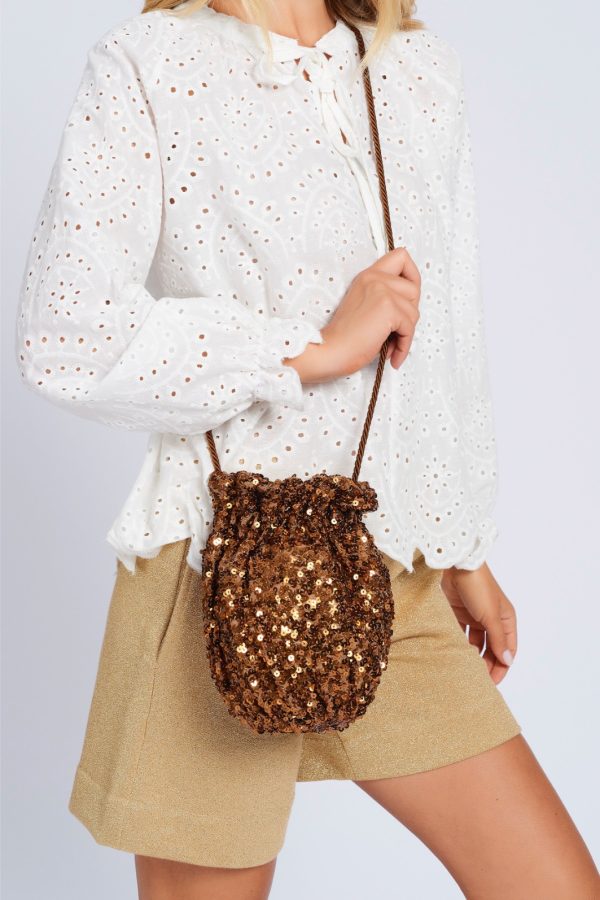 bon ton paillettes mini bag maison cherie