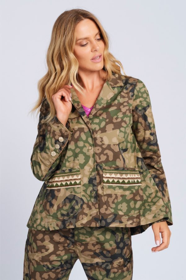 camo 19 jacket maison cherie