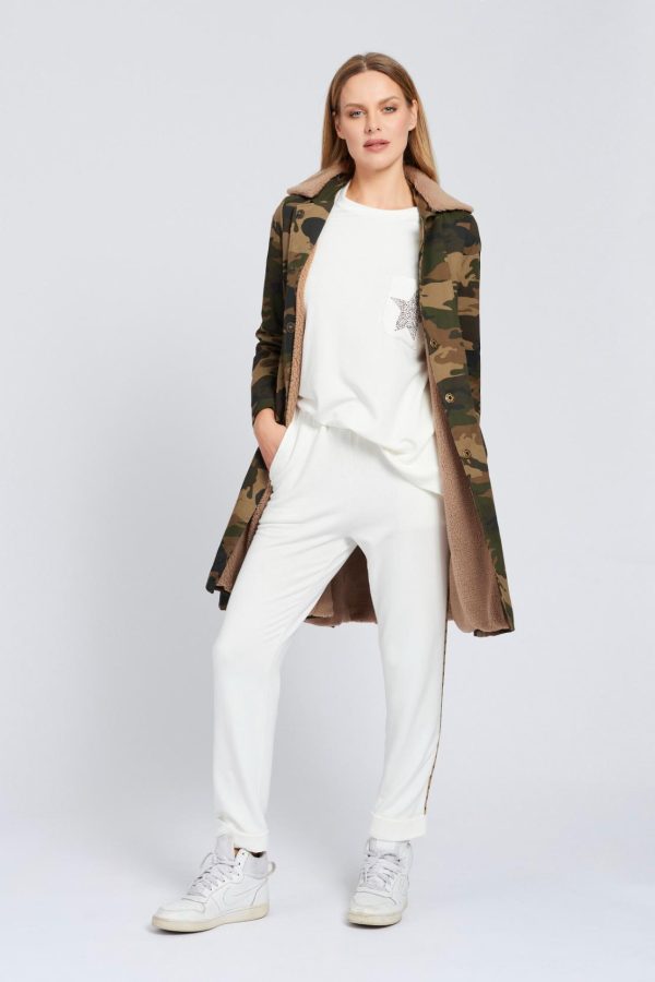 cappotto camouflage maison cherie