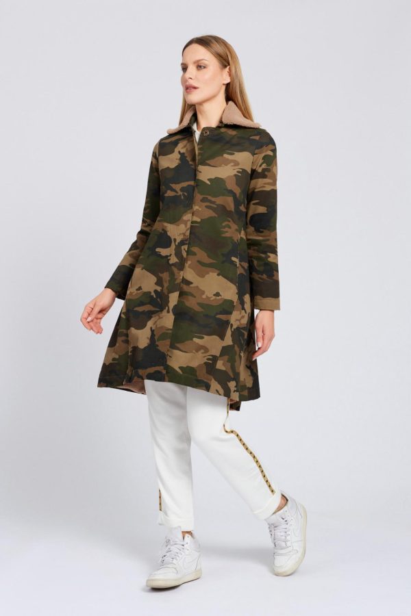 cappotto camouflage maison cherie