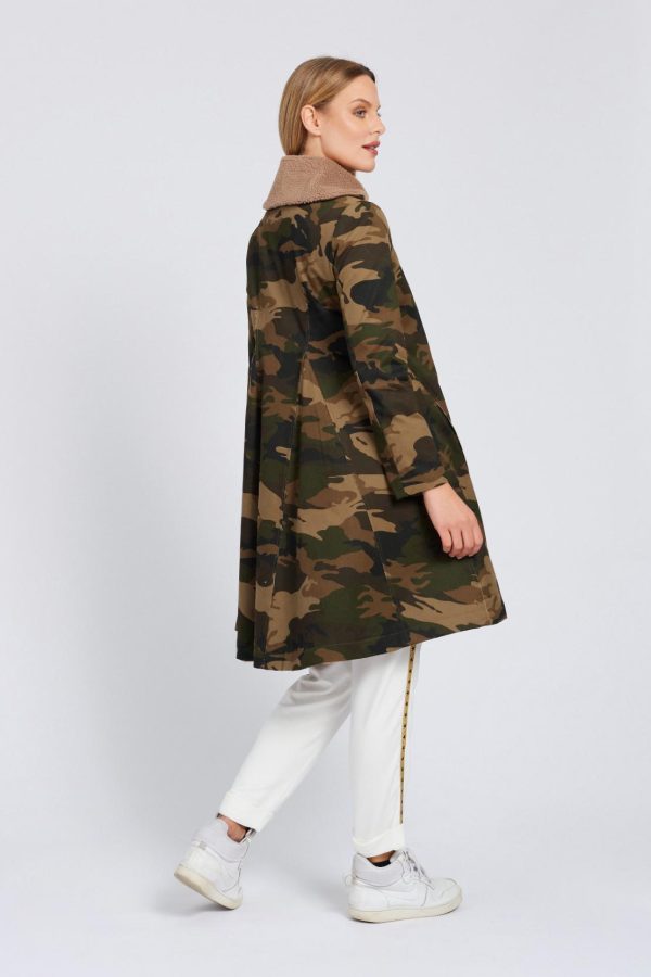 cappotto camouflage maison cherie