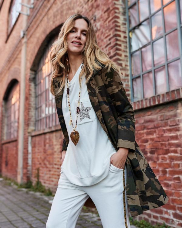 cappotto camouflage maison cherie