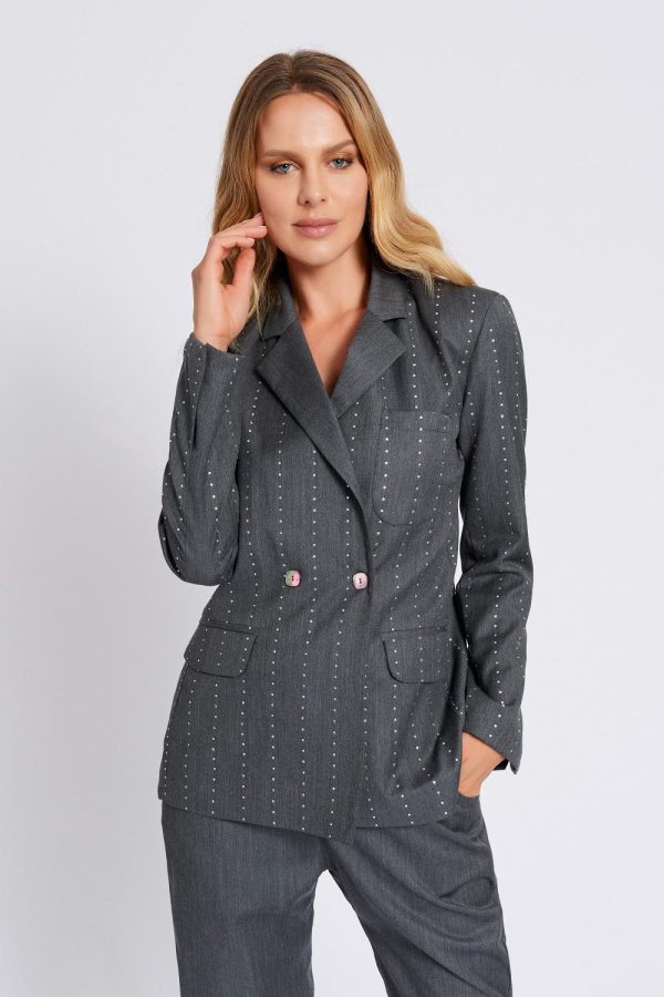 Strass Blazer Jacket - Maison Cherie