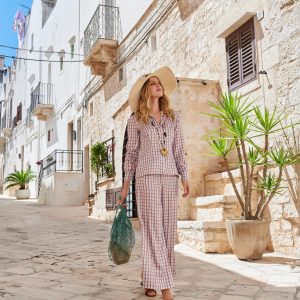 pantalone ceglie maison cherie