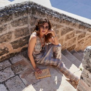 abito erice paillettes maison cherie