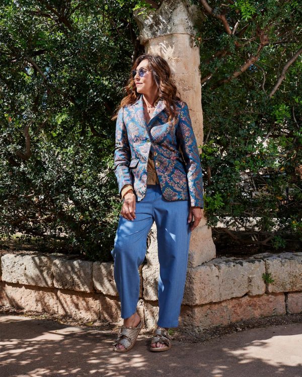 pantalone frenz gessato maison cherie