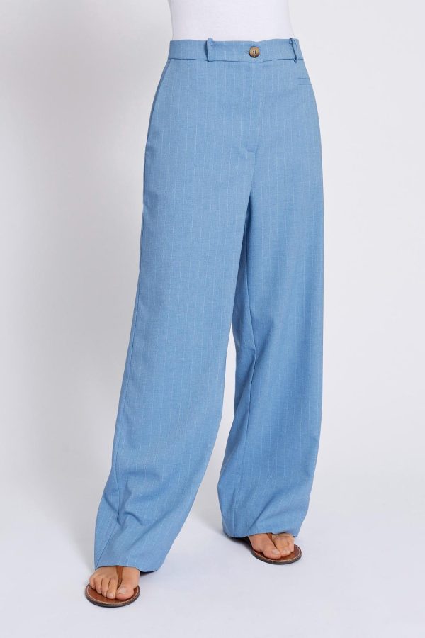 pantalone bitonto gessato maison cherie