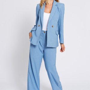 pantalone bitonto gessato maison cherie
