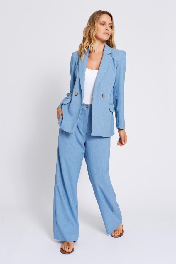 pantalone bitonto gessato maison cherie