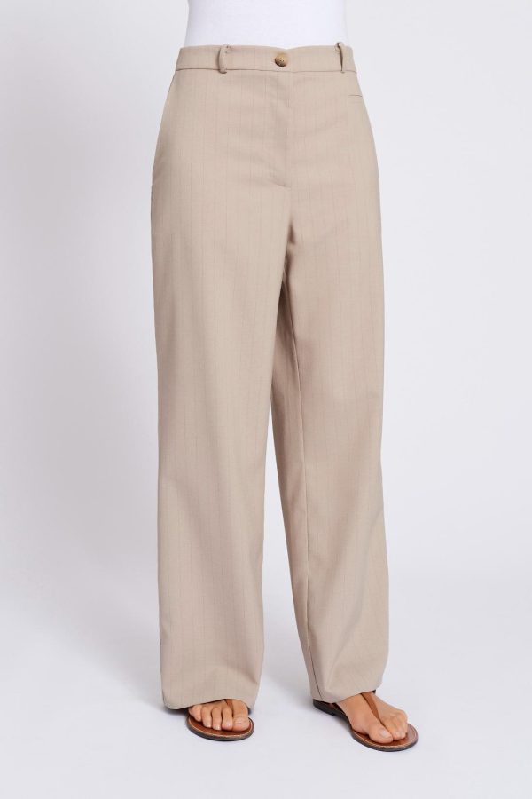 pantalone bitonto gessato maison cherie