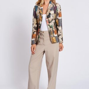 pantalone bitonto gessato maison cherie