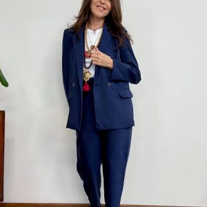 giacca blazer oxford maison cherie