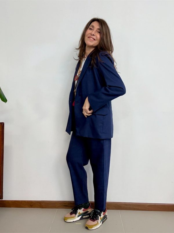 giacca blazer oxford maison cherie