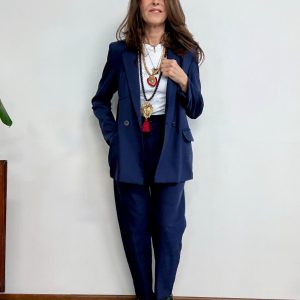 giacca blazer oxford maison cherie