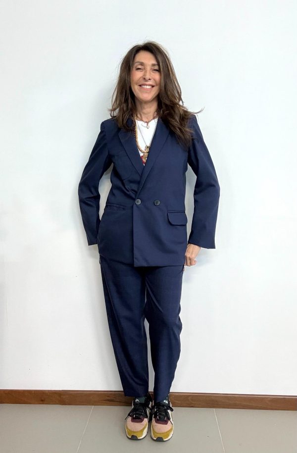 giacca blazer oxford maison cherie