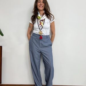 pantalone bitonto gabardine maison cherie