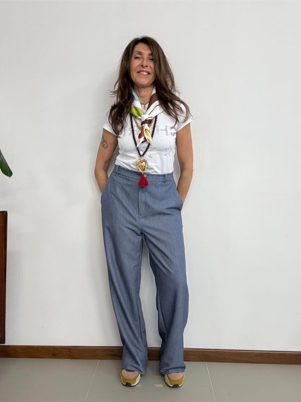 pantalone bitonto gabardine maison cherie