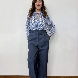 pantalone rossella denim maison cherie