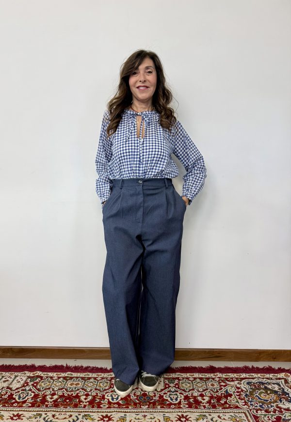 pantalone rossella denim maison cherie