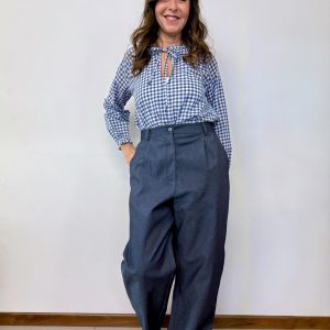 pantalone rossella denim maison cherie