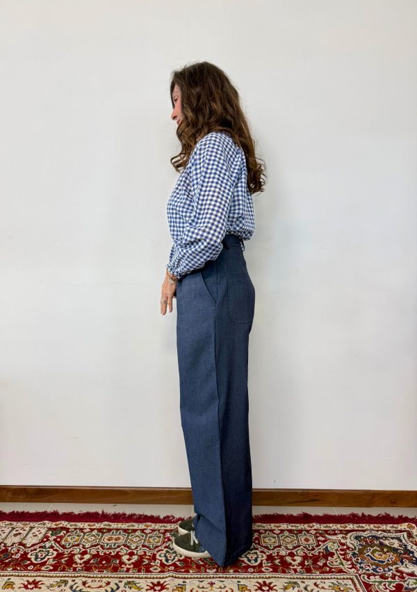 pantalone rossella denim maison cherie