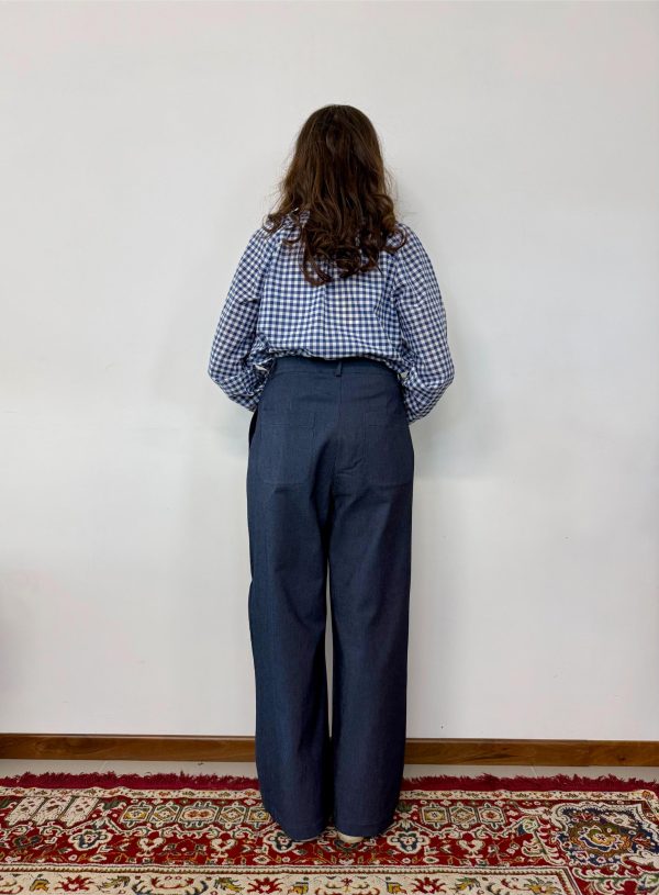 pantalone rossella denim maison cherie