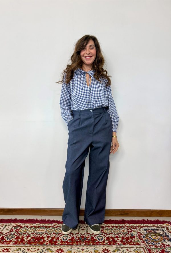 pantalone rossella denim maison cherie