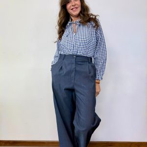 pantalone rossella denim maison cherie