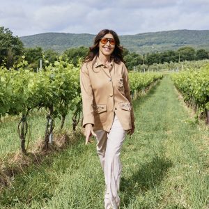 mirto checked trousers maison cherie