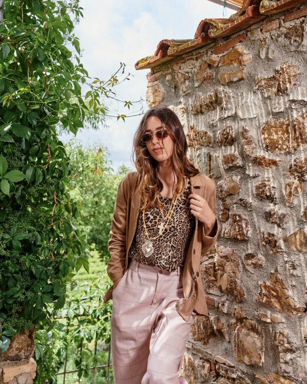 Frenzino checked trousers maison cherie Frenzino checked trousers maison cherie
