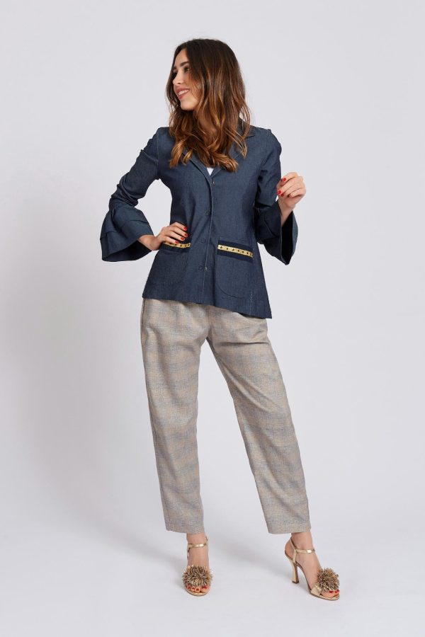 trousers frenzino tartan maison cherie
