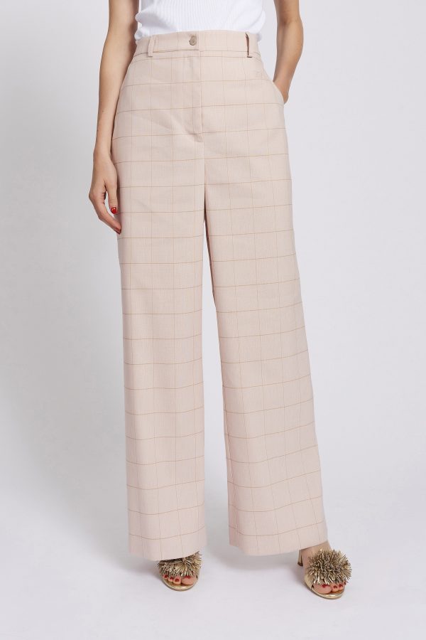 mirto checked trousers maison cherie