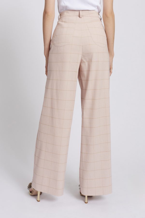 mirto checked trousers maison cherie