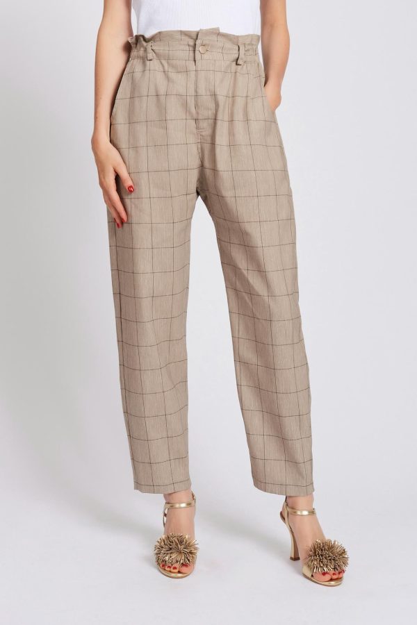 Frenzino checked trousers maison cherie
