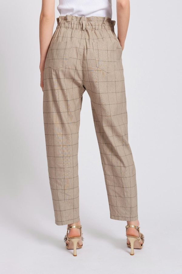 Frenzino checked trousers maison cherie