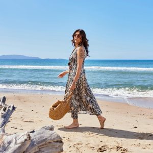 Python pattern Acapulco dress maison cherie