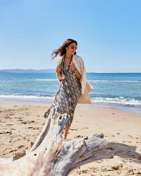 Python pattern Acapulco dress maison cherie