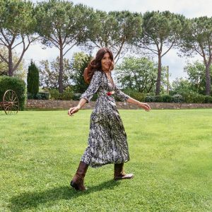 Python pattern Can Cun dress maison cherie