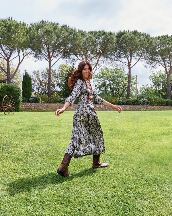 Python pattern Can Cun dress maison cherie