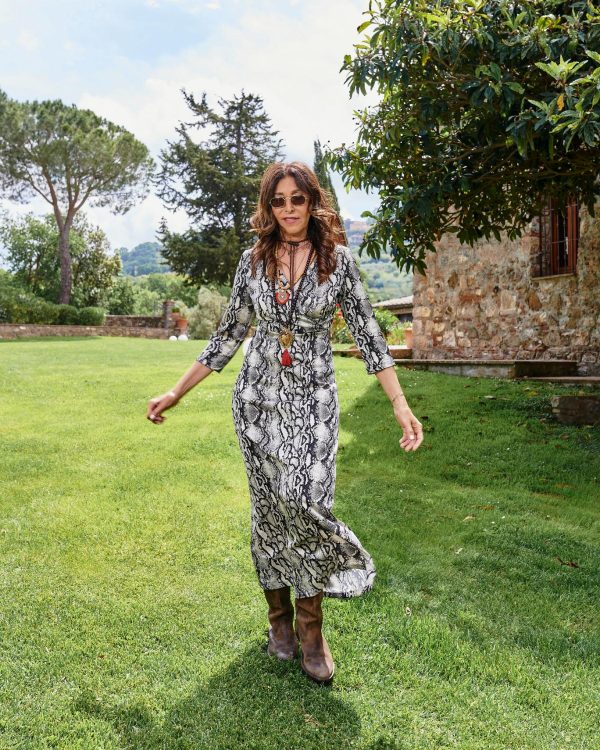 Python pattern Can Cun dress maison cherie