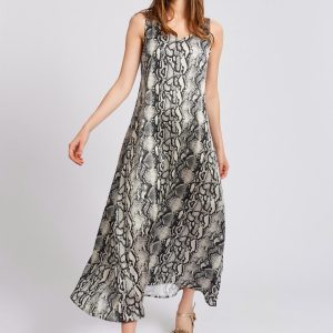 Python pattern Acapulco dress maison cherie