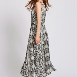 Python pattern Acapulco dress maison cherie