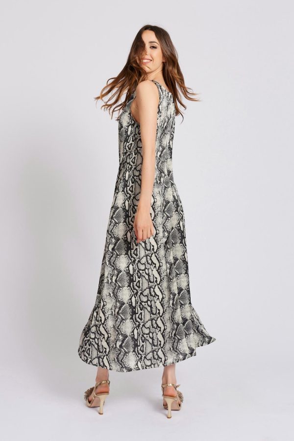 Python pattern Acapulco dress maison cherie