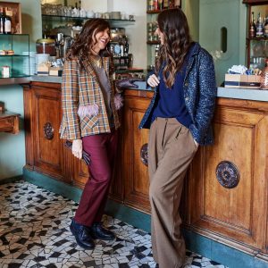 Pantalone Rossella microquadro maison cherie