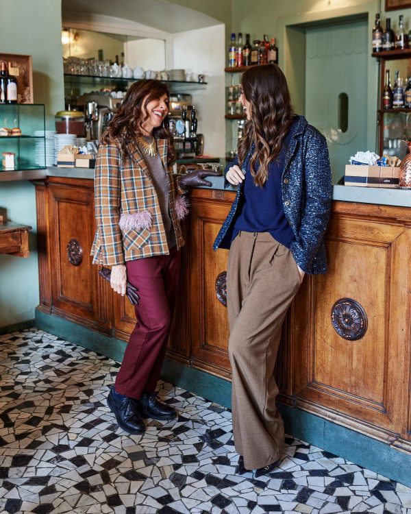 Pantalone Rossella microquadro maison cherie
