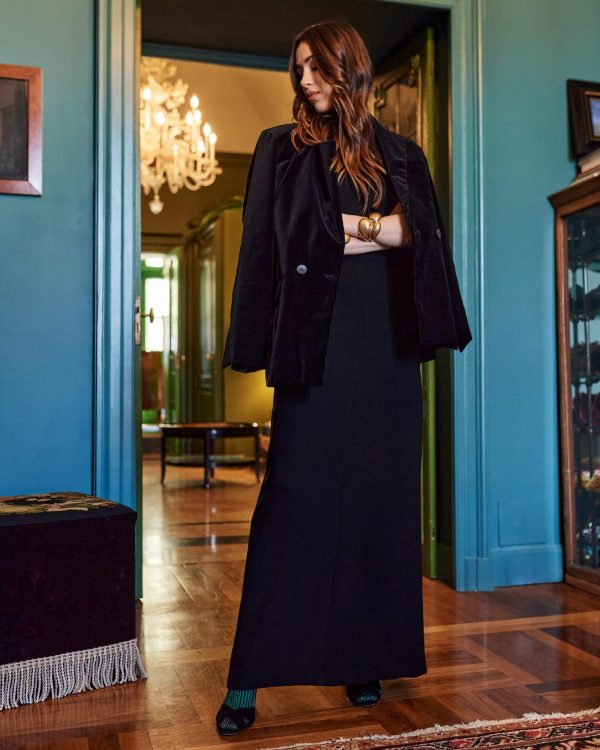 giacca blazer velluto maison cherie