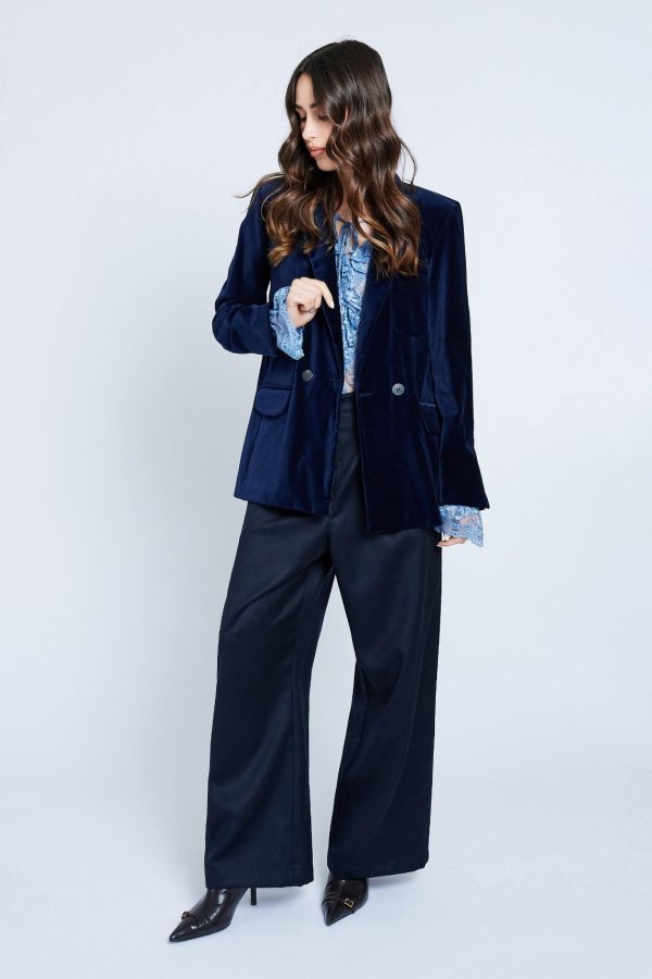 giacca blazer velluto maison cherie