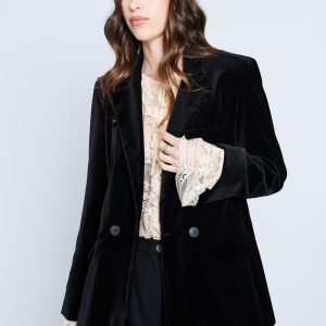 giacca blazer velluto maison cherie