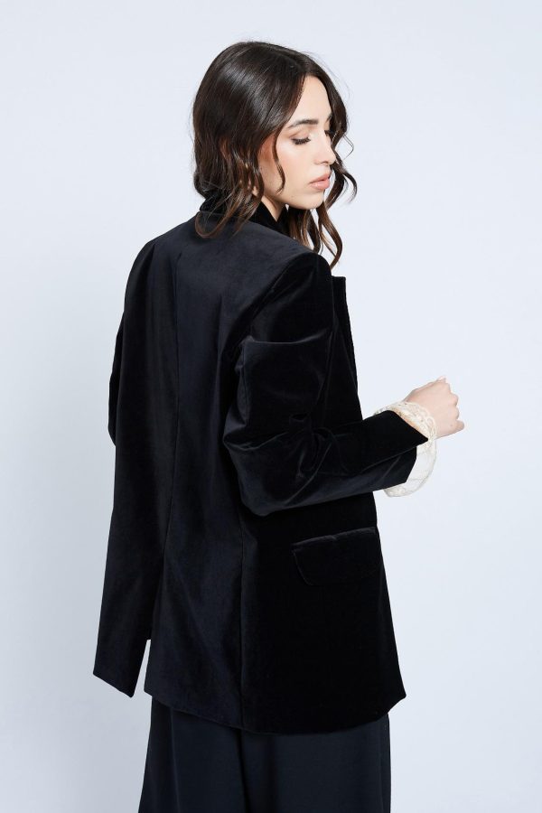 giacca blazer velluto maison cherie